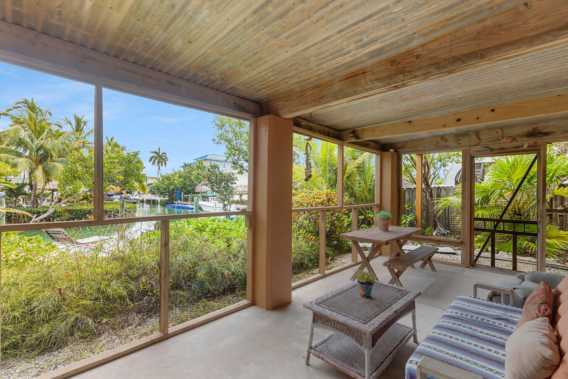 683 Blackbeard Road Summerland Key, FL 33042 - Photo 37 of 49 Downstairs screened area 3