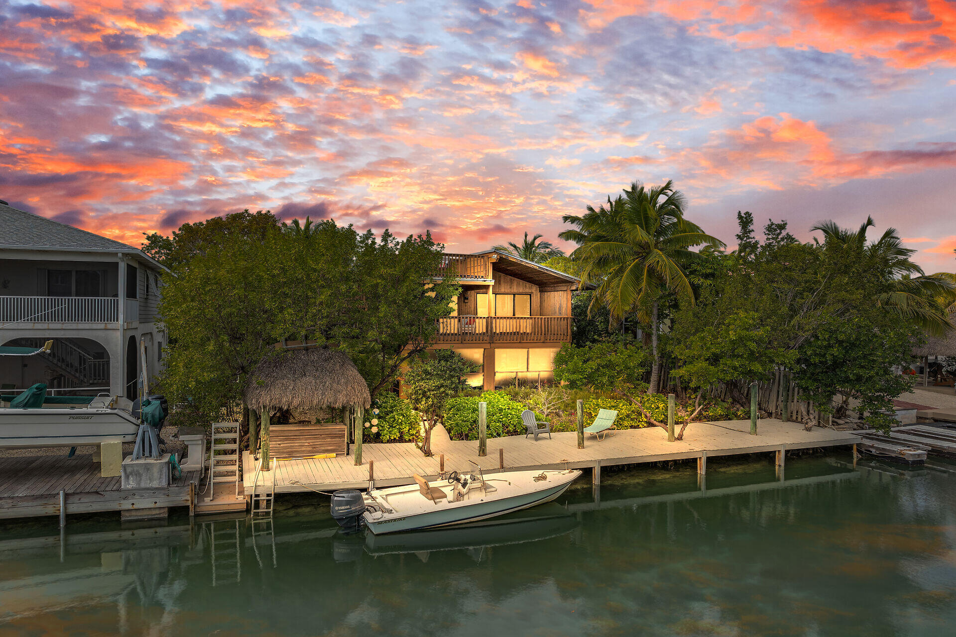 683 Blackbeard Road Summerland Key, FL 33042 - Photo 48 of 49 Twilight, aerial back