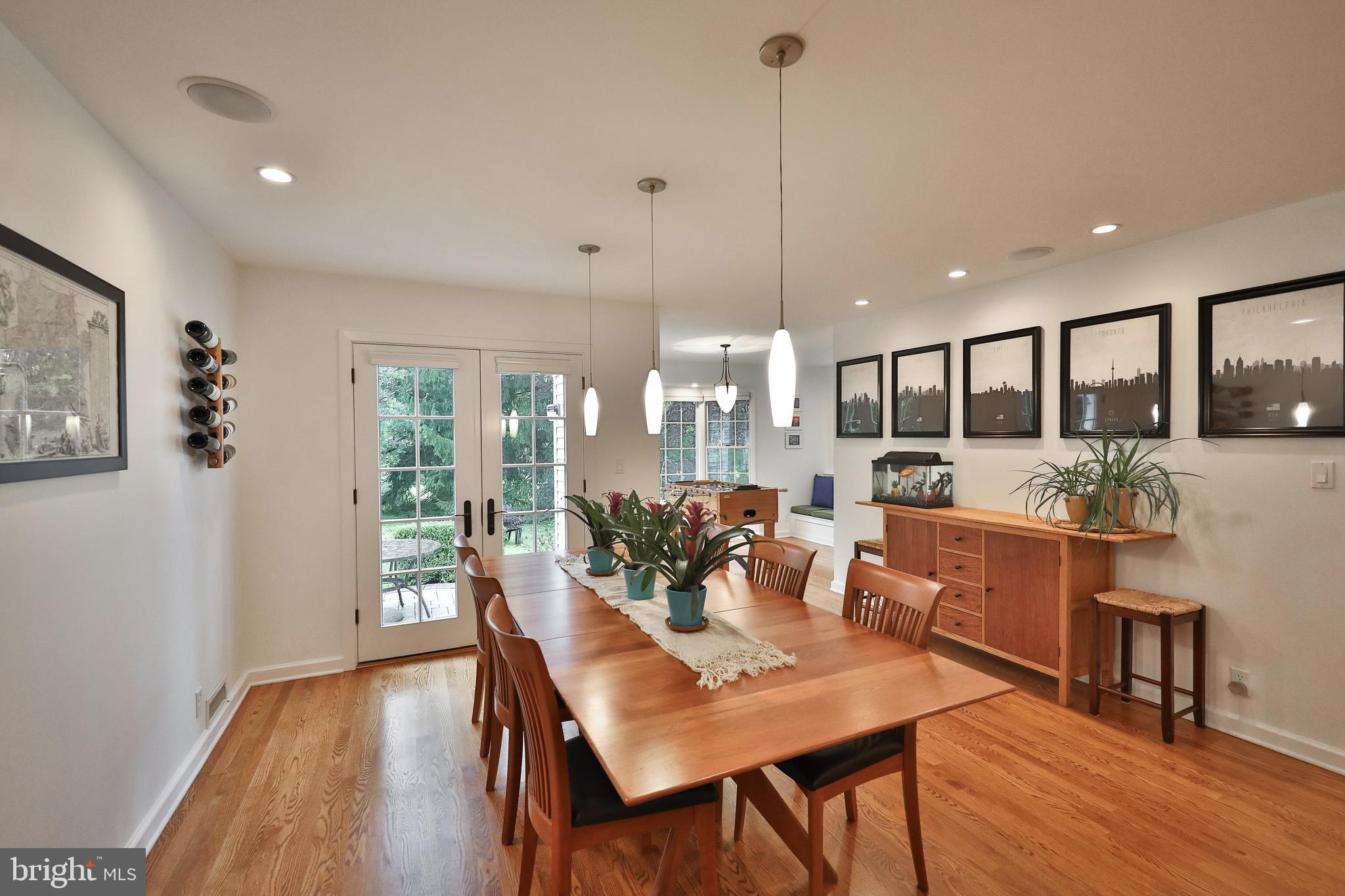 1528 Spring Mill Road Gladwyne, PA 19035 - Photo 8 of 48 Glass paneled doors lead to rear Dining Terrace