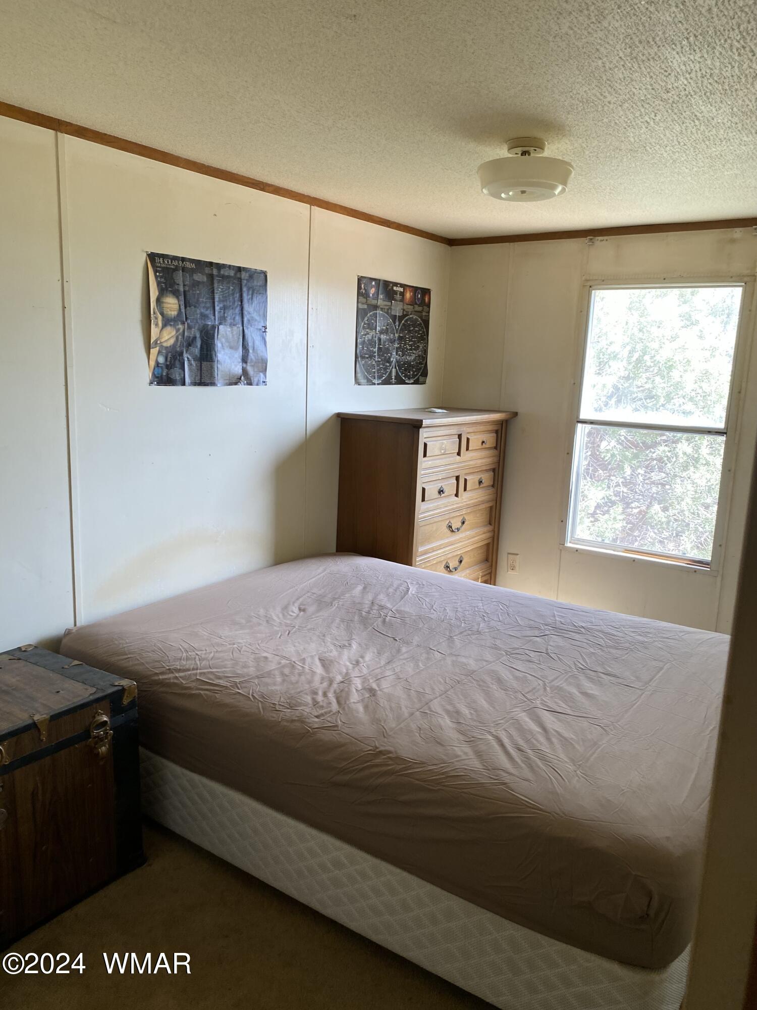 5149 Pj Ranch Road Snowflake, AZ 85937 - Photo 29 of 44 a bedroom with a bed and a window
