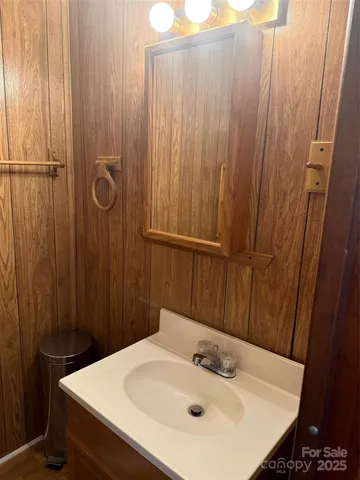 a living room with a fireplace