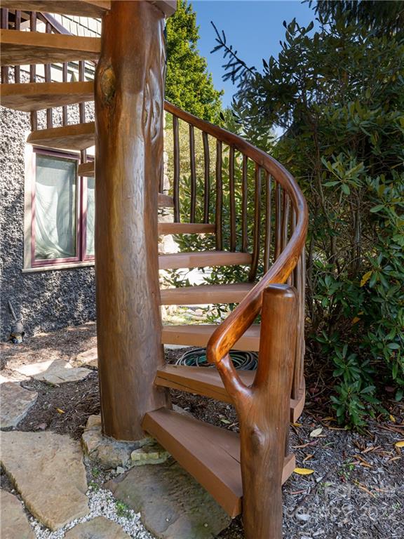 168 Pinkerton Corner Fairview, NC 28730 - Photo 47 of 48 a view of backyard with deck and outdoor seating