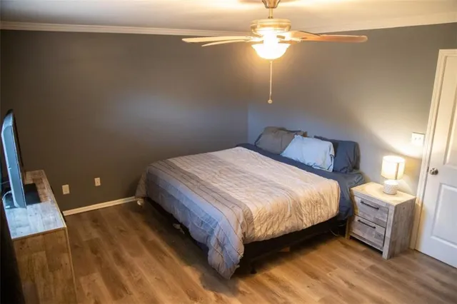 a view of a closet with storage