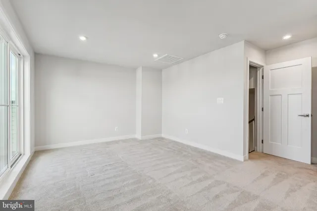 a view of an empty room