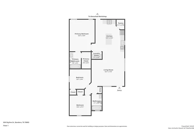 $285,000 | 636 Skyline Drive, Bandera, TX 78003