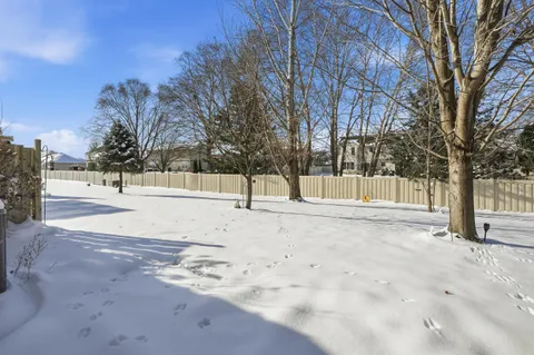 a view of road with trees