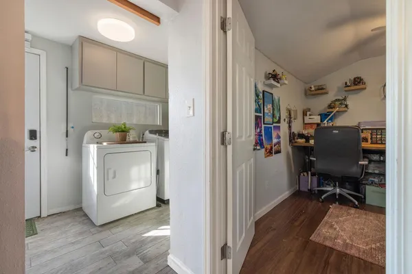 a room with storage and utility