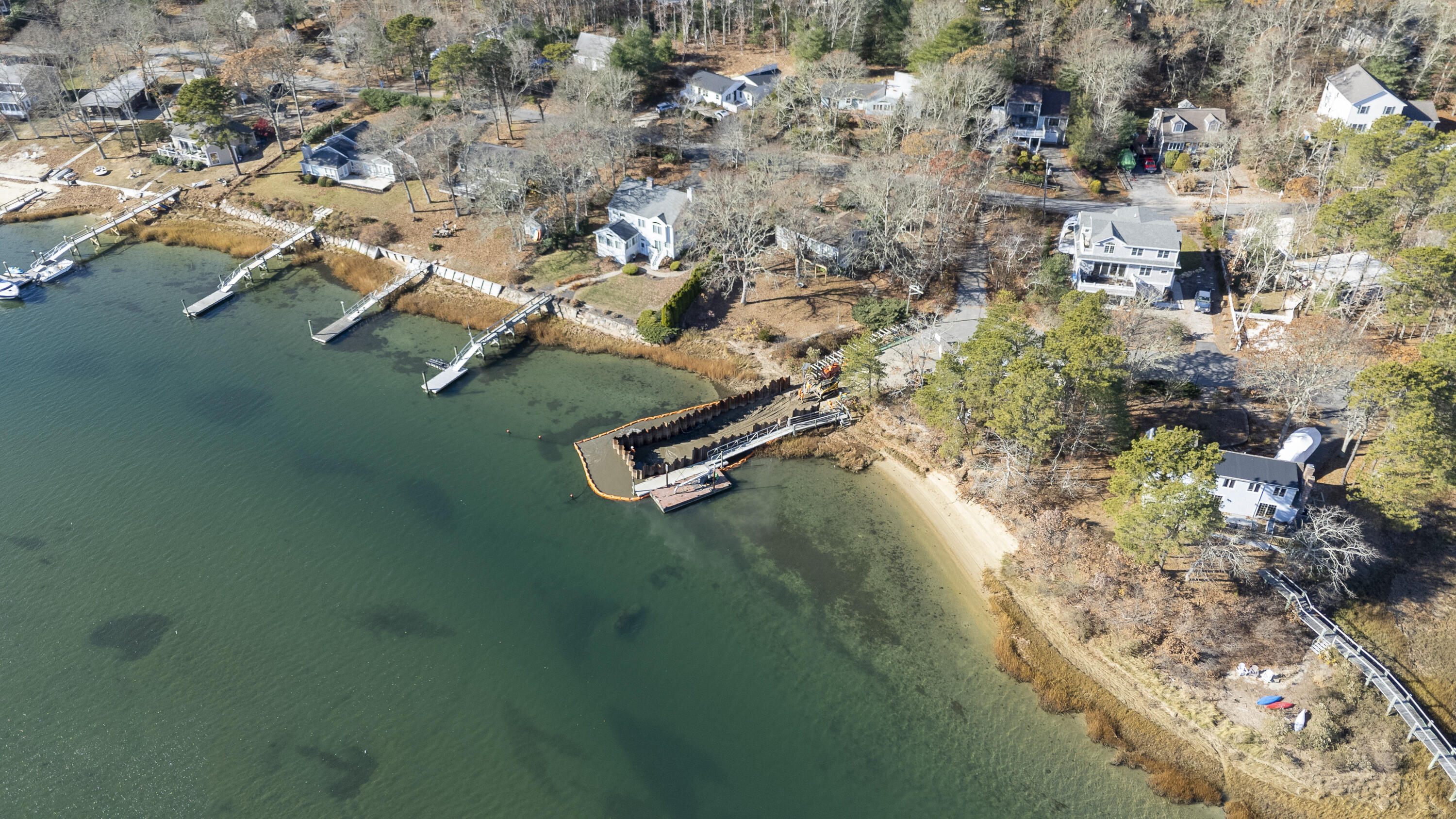 31 Mashpee Neck Road Mashpee, MA 02649 - Photo 63 of 65 an aerial view of a house with a yard