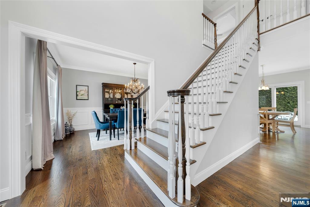 51 Terrace Street Park Ridge, NJ 07656 - Photo 3 of 29 a view of entryway dining room and hall with wooden floor