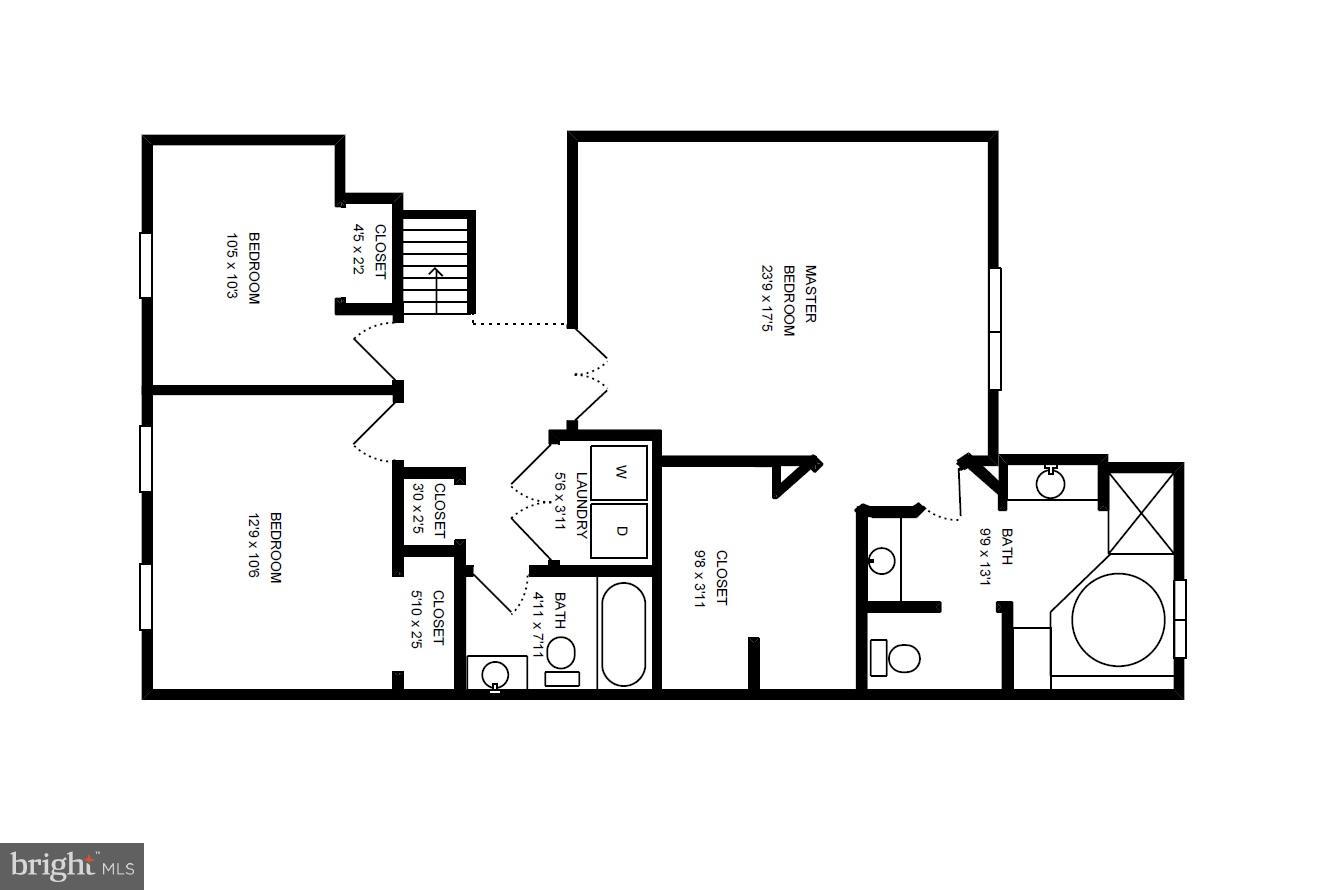 2516 Brenton Point Drive Reston, VA 20191 - Photo 29 of 30 Floor Plan - Upper Level