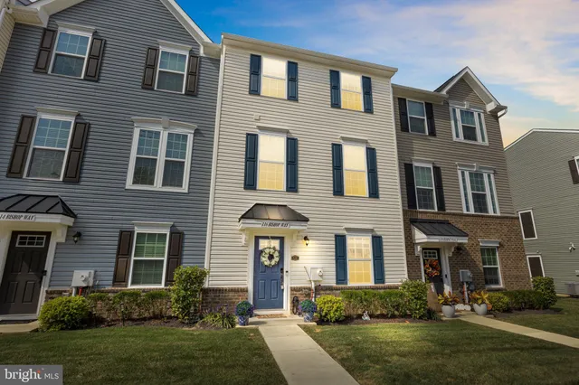 a front view of a house with garden and plants