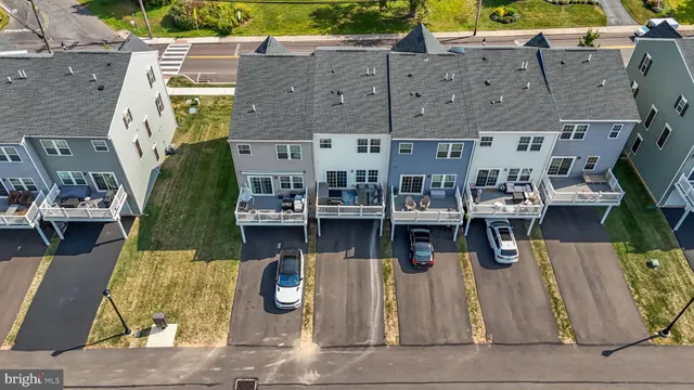 an aerial view of a city