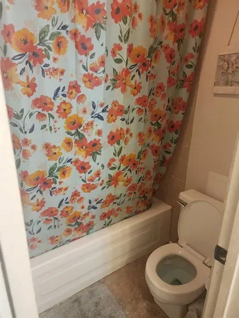 a bathroom with a toilet and a sink