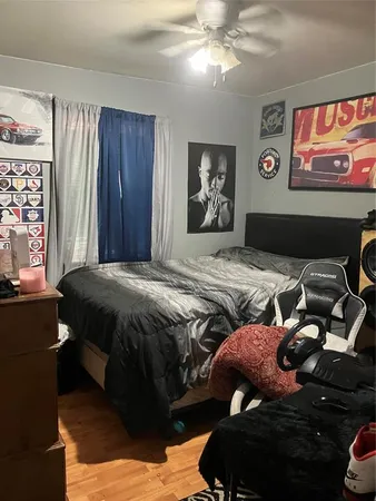 a car parked in front of a house