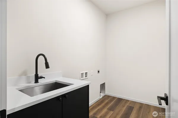 a close view of a sink and tap