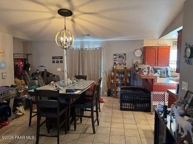 a view of a dining room and livingroom view