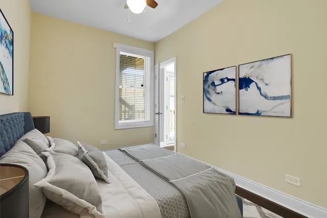 a tall building next to a road