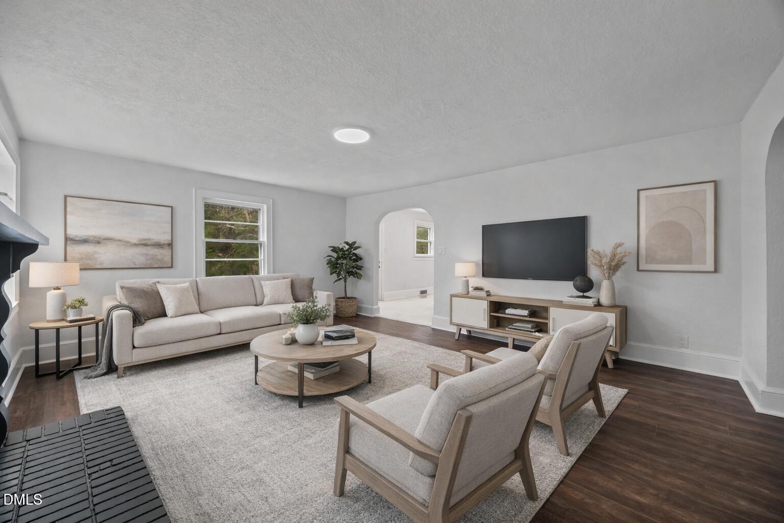 1811 Lazy Lane High Point, NC 27265 - Photo 5 of 44 a living room with furniture and a flat screen tv