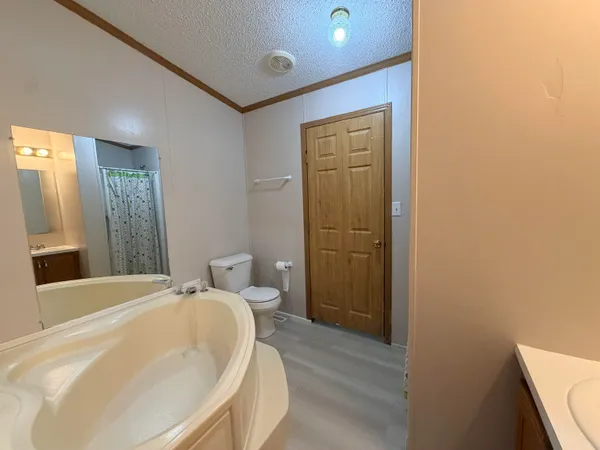 a bathroom with a sink a mirror and a bathtub