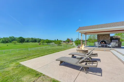a view of swimming pool and outdoor space