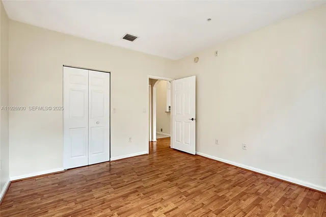 a view of an empty room