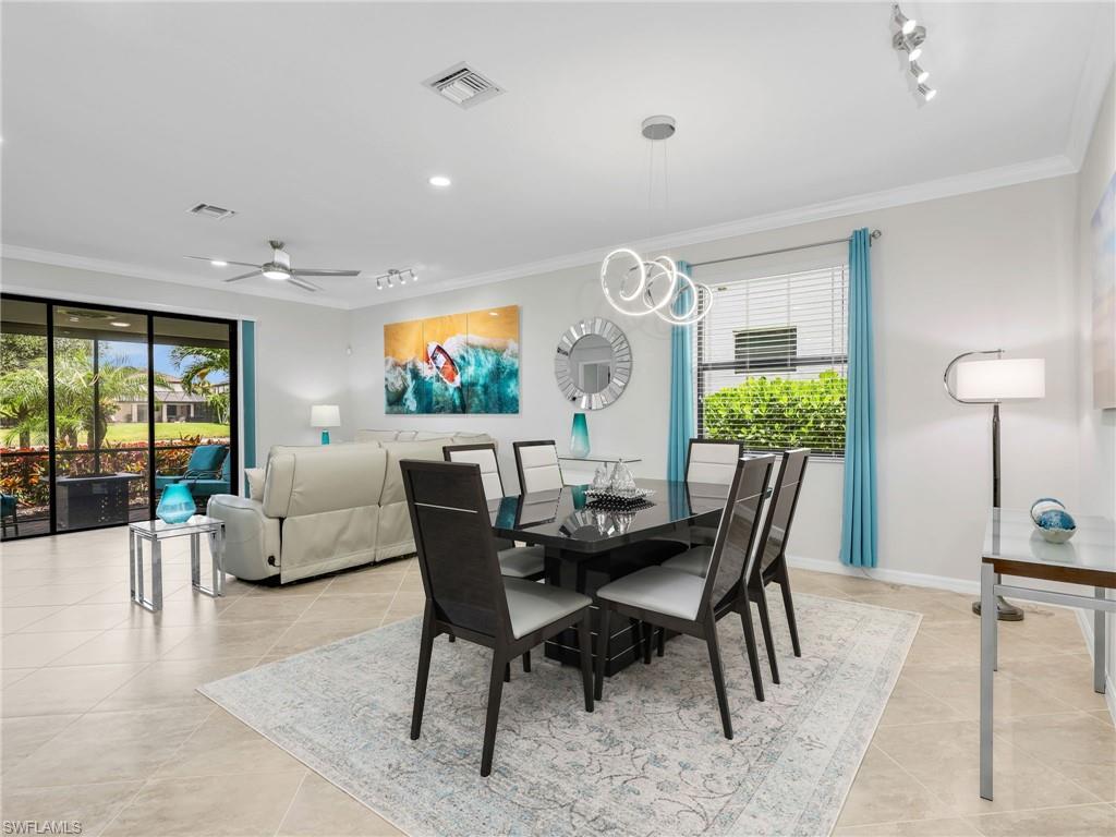 4383 Bismark Way Naples, FL 34119 - Photo 9 of 49 Living Room & Dining Room both with Track Lighting