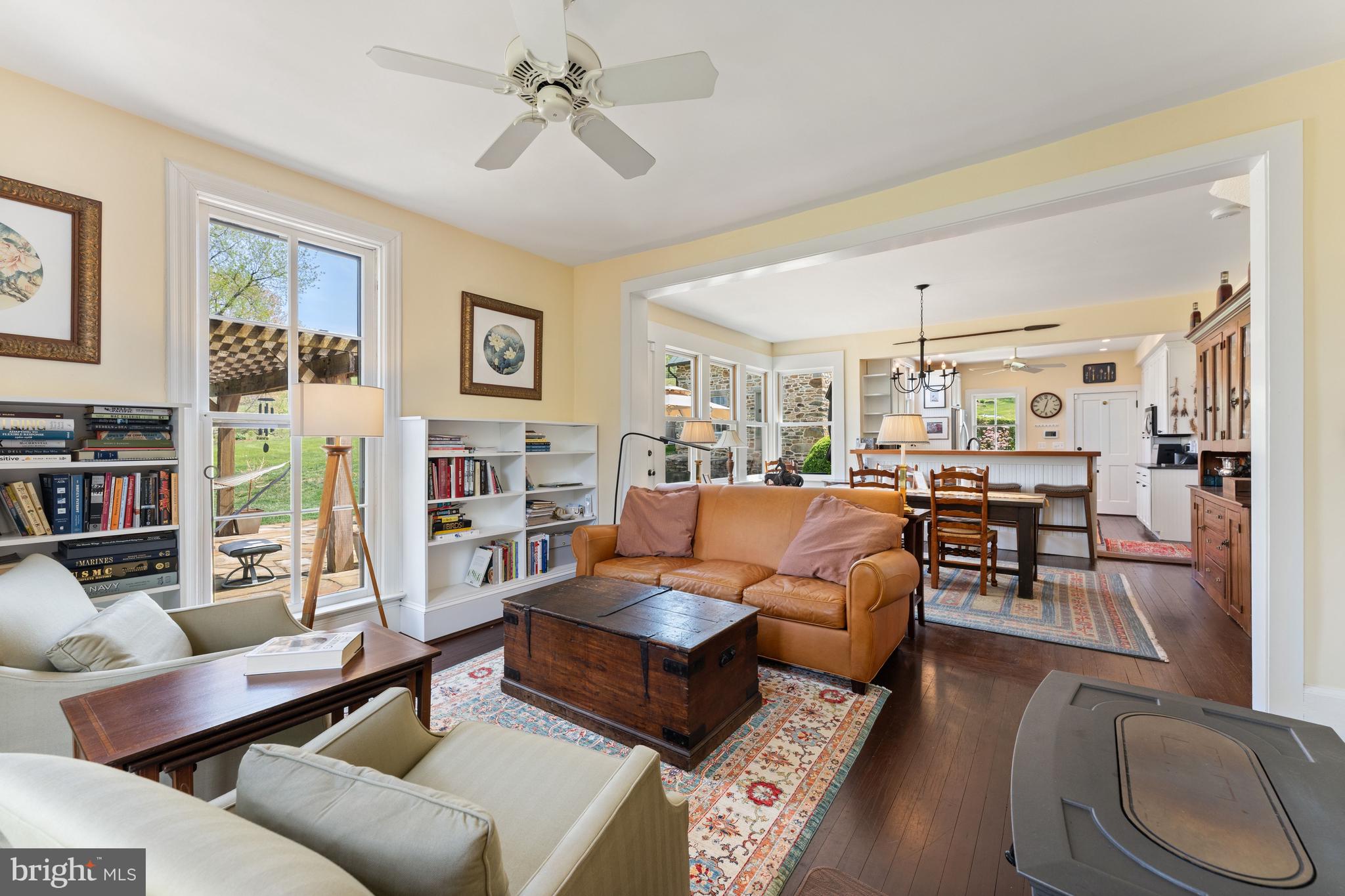 3459 Carrington Road Delaplane, VA 20144 - Photo 22 of 106 a living room with furniture kitchen view and a window