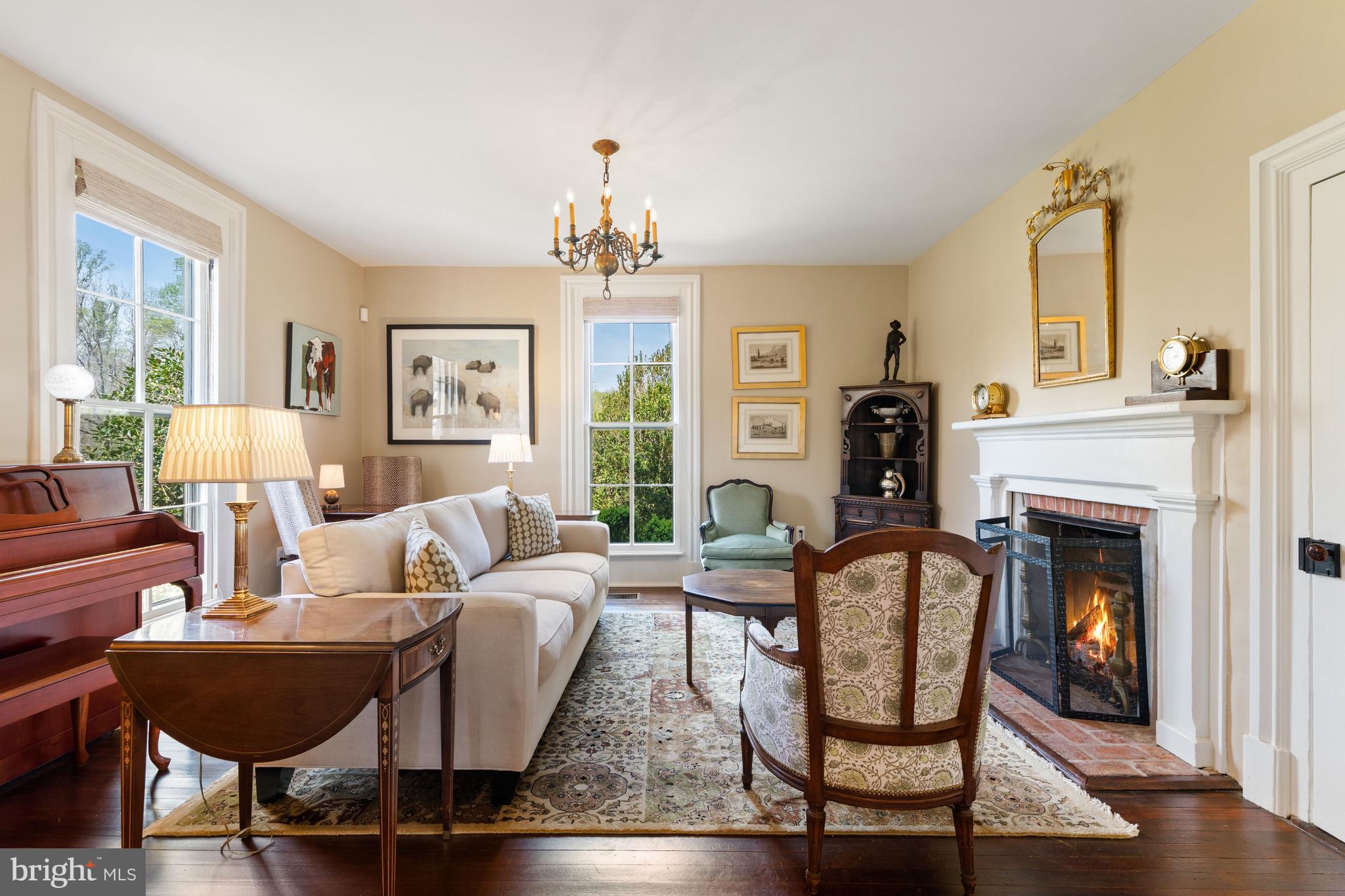 3459 Carrington Road Delaplane, VA 20144 - Photo 6 of 91 Formal Living room with Gas Fireplace