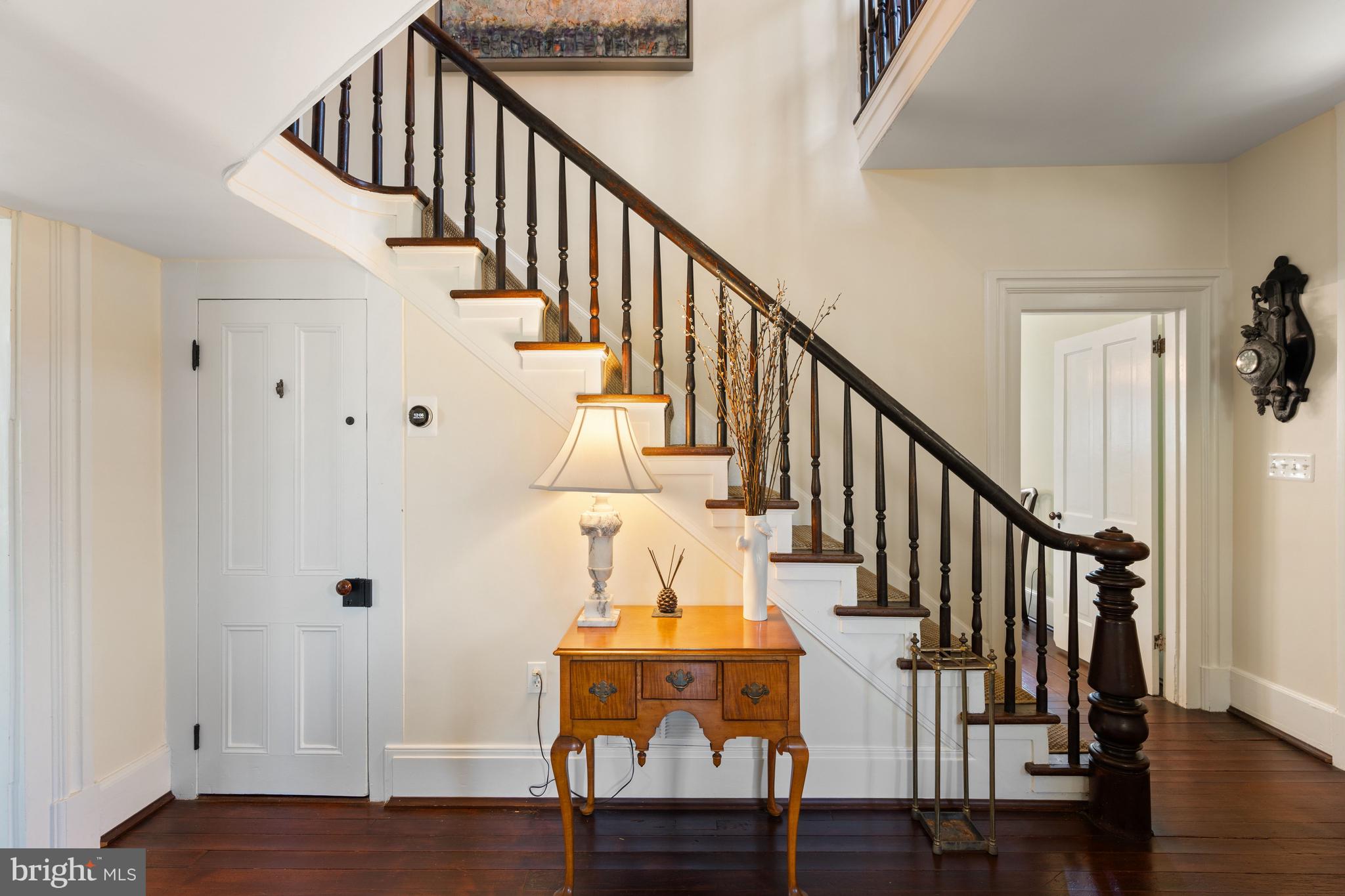 3459 Carrington Road Delaplane, VA 20144 - Photo 7 of 91 Entry Hallway with Under Stairs Powder Room