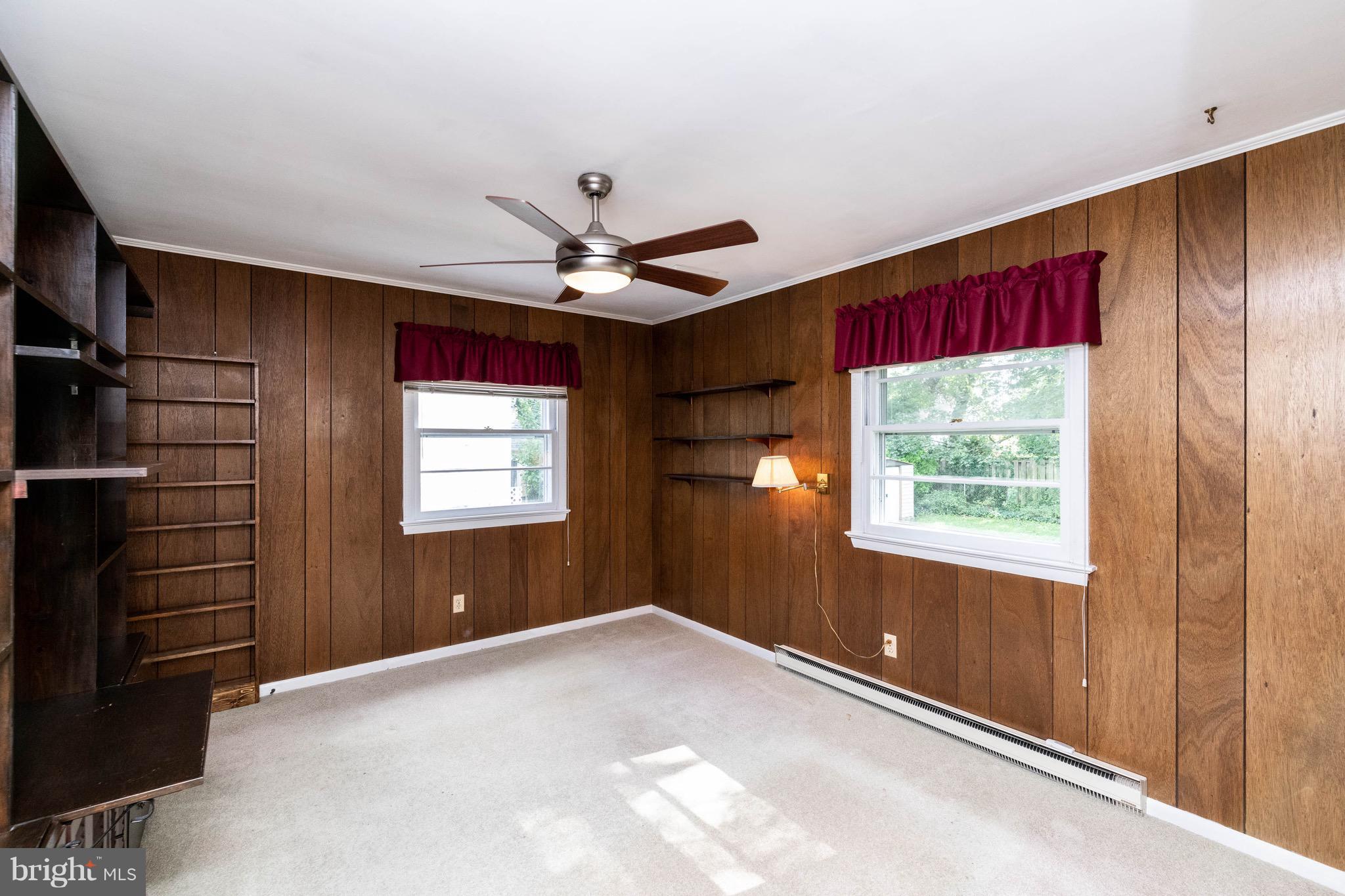 210 Gibson Road Annapolis, MD 21401 - Photo 15 of 30 First bedroom w/ceiling fan and built ins