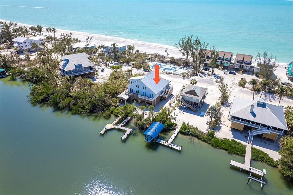 360 South Gulf Boulevard Boca Grande, FL 33921 - Photo 49 of 64 an aerial view of a house with a ocean view