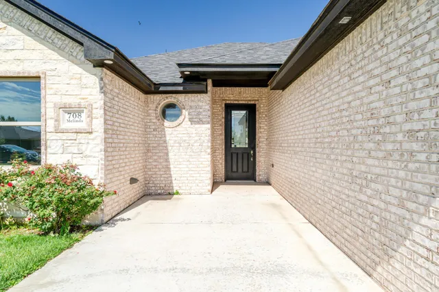 a view of backyard with potted plants