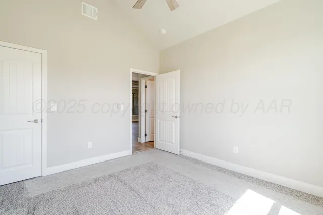 a view of an empty room