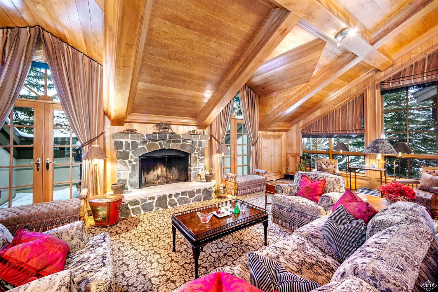 416 West Forest Road, Unit B Vail, CO 81657 - Photo 4 of 25 Comforting wood burning fireplace chatea