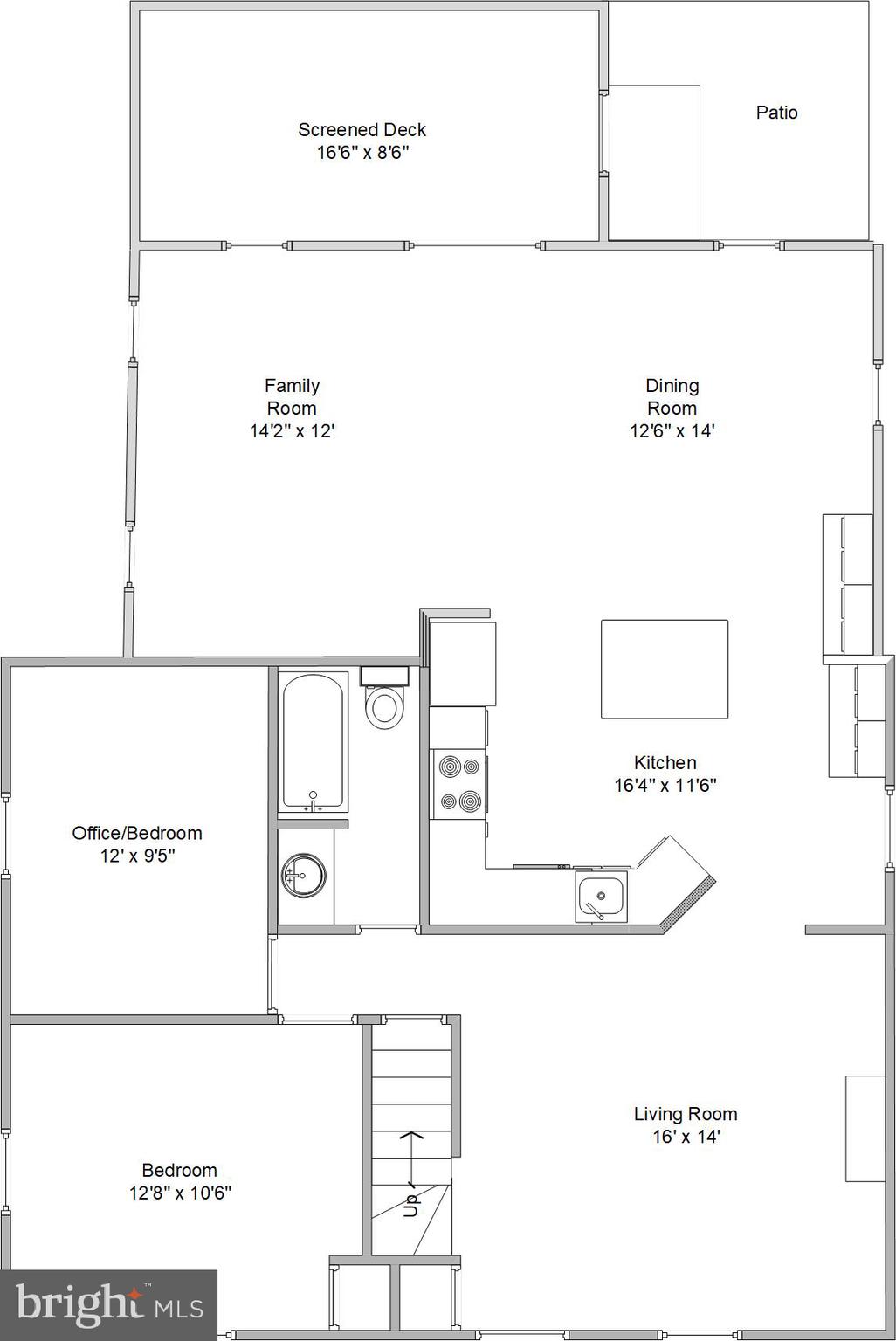 1724 Dublin Drive Silver Spring, MD 20902 - Photo 53 of 55 Main Level Floor Plan