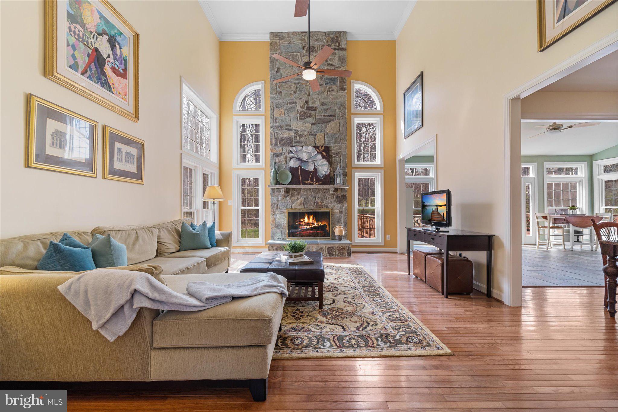 10582 Canterberry Road Fairfax Station, VA 22039 - Photo 23 of 81 Stone fireplace