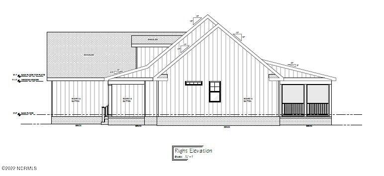 1032 Nicklaus Road Southport, NC 28461 - Photo 21 of 23 Bradley Floor Plan - right elevation