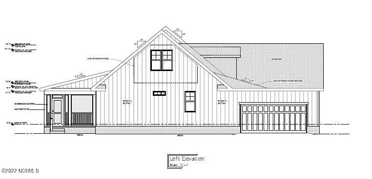 1032 Nicklaus Road Southport, NC 28461 - Photo 22 of 23 Bradley Floor Plan - left elevation