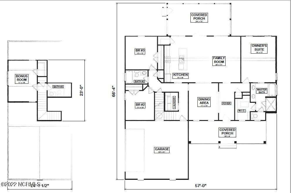 1032 Nicklaus Road Southport, NC 28461 - Photo 23 of 23 Bradley Floor Plan - combined