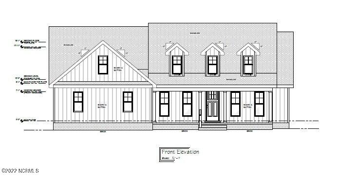 1032 Nicklaus Road Southport, NC 28461 - Photo 19 of 23 Bradley Floor Plan - front elevation