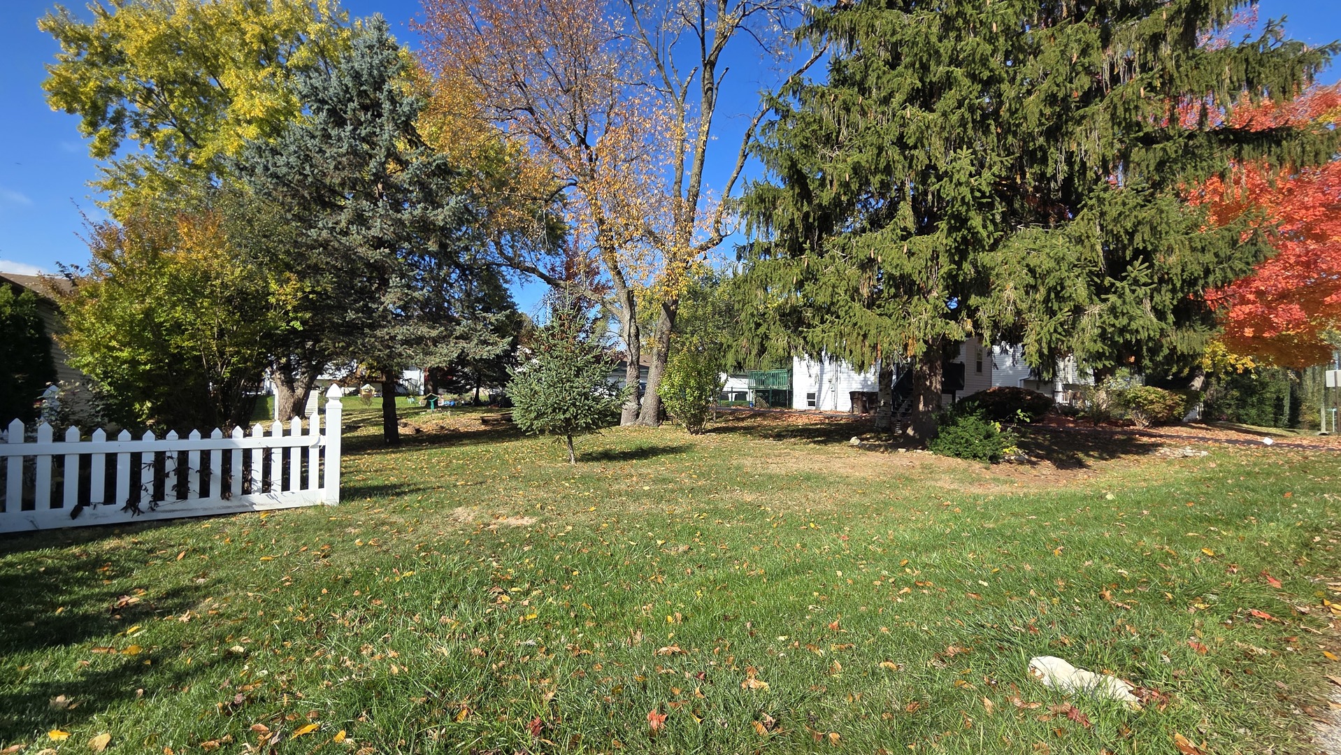 5313 Burwood Road Oakwood Hills, IL 60013 - Photo 12 of 28 a view of a yard with wooden fence