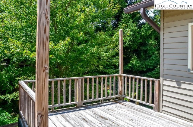 277 Rabbit Run Road, Unit A&B Boone, NC 28607 - Photo 5 of 19 a view of balcony with wooden floor