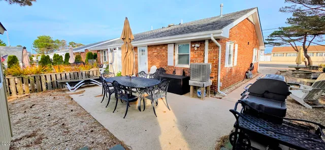 a outdoor space with furniture