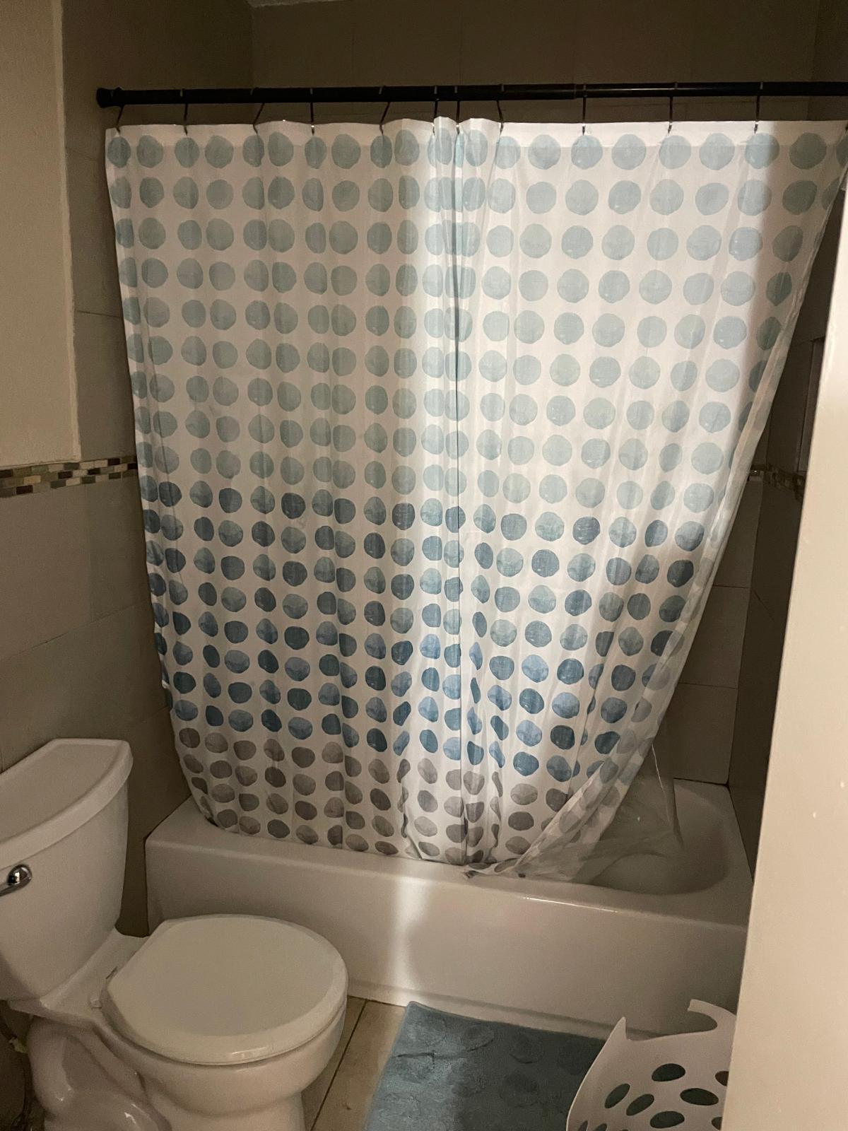 8249 Fairway Road Sunrise, FL 33351 - Photo 8 of 12 a white toilet sitting next to a shower curtain