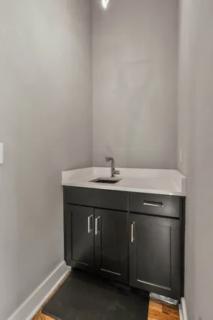 a sink with a vanity