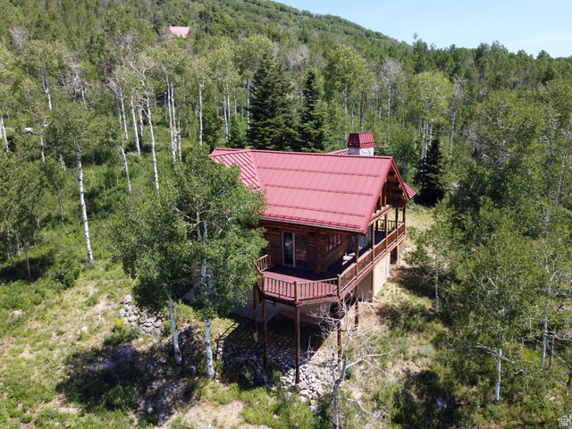 6210 Mountain View Road, Unit 133 Coalville, UT 84017 - Photo 87 of 87 Aerial view west and south side of cabin.