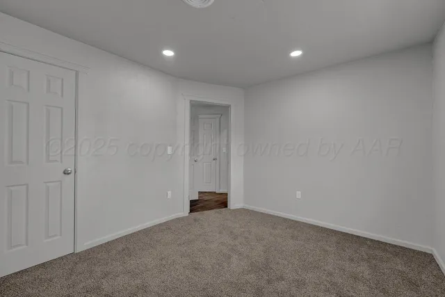 a view of an empty room