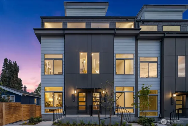 a front view of a multi story residential apartment building