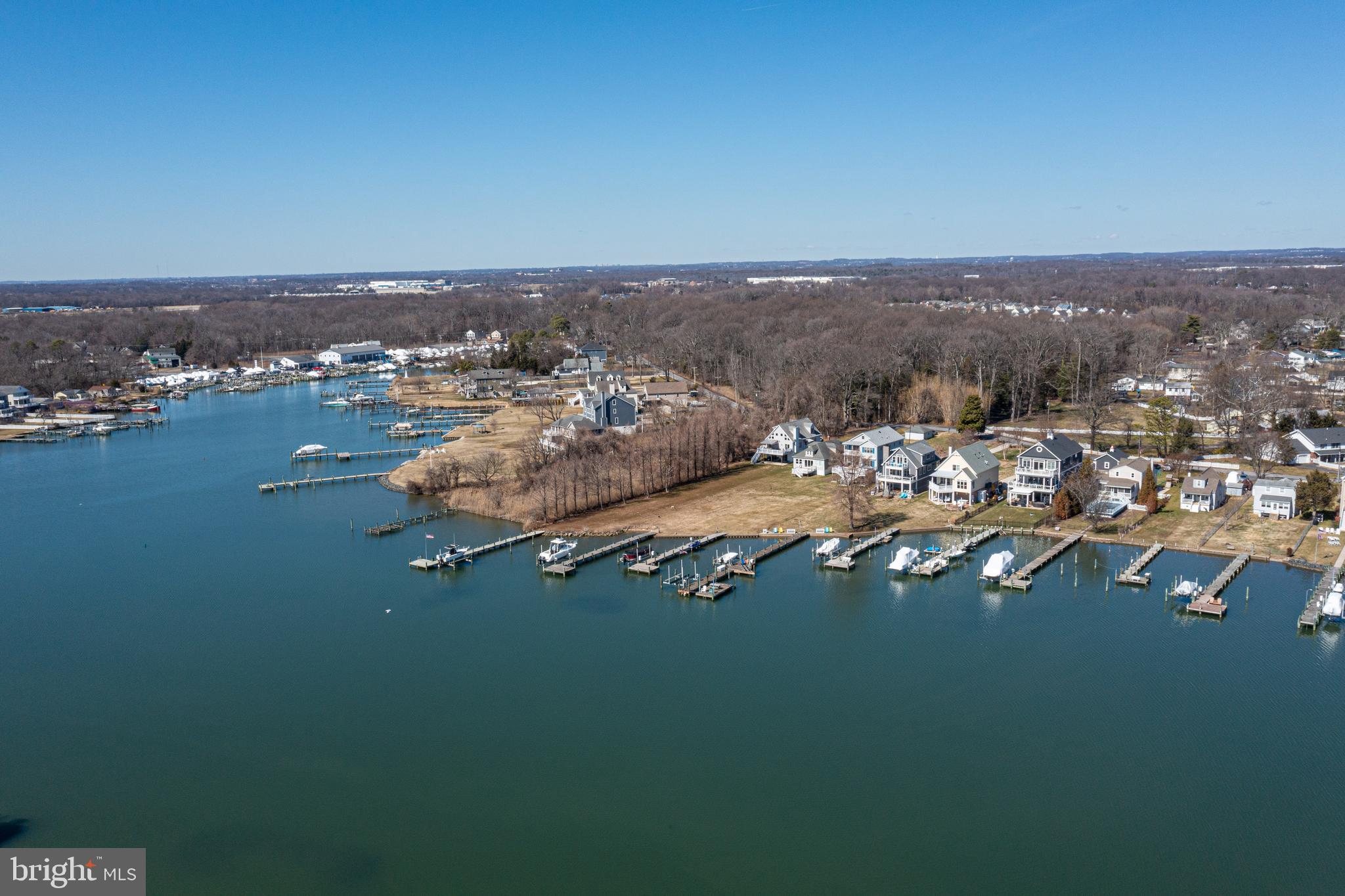 3809 Clarks Point Road Middle River, MD 21220 - Photo 42 of 49 an aerial view of a city with lots of residential buildings