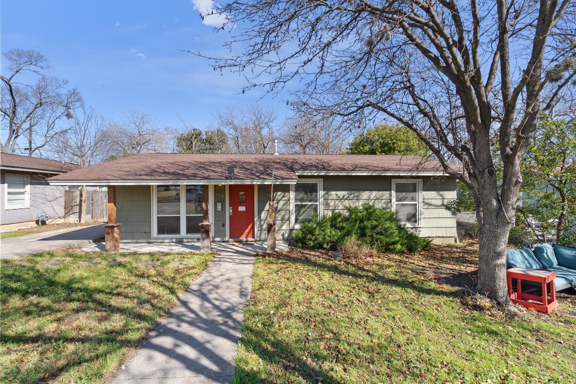 front view of house with a yard